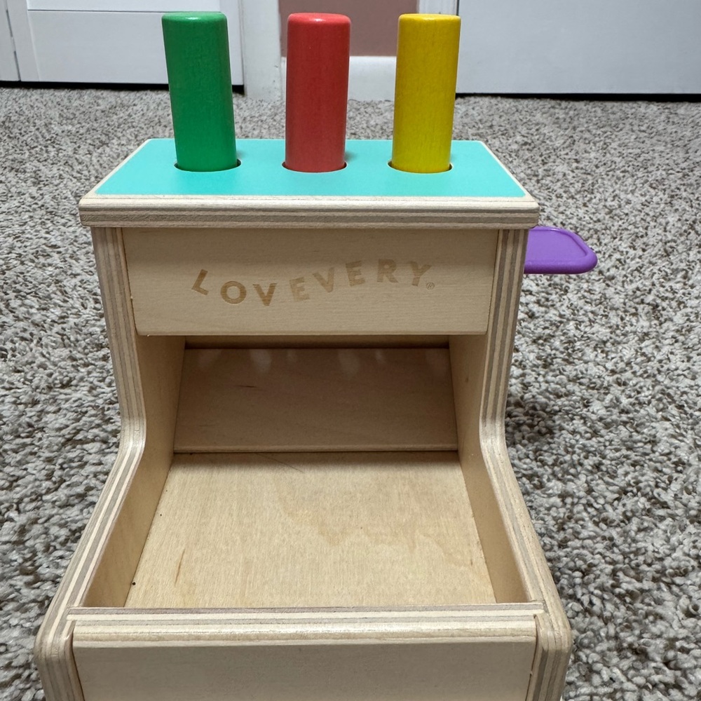 Lovevery wooden pegs drop